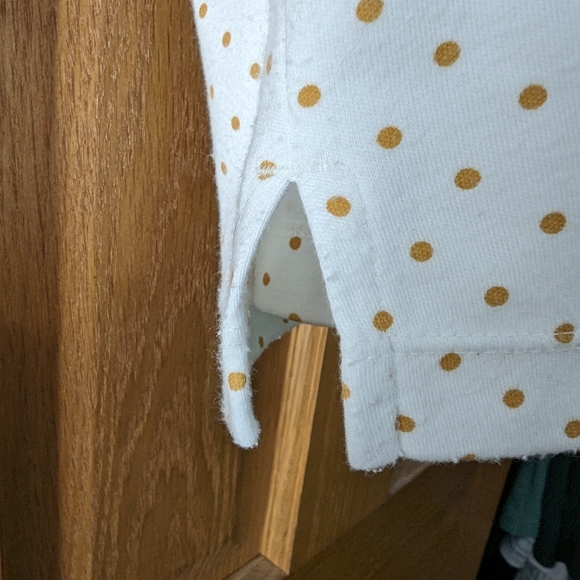 Apple seeds petite extra large 3/4 length t-shirt / polka dot - Picture 4 of 5